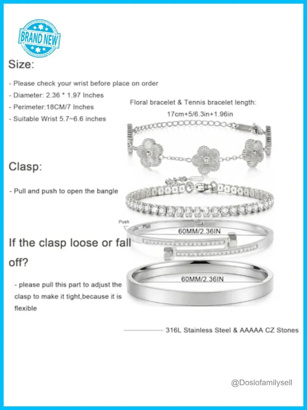 4Pcs Gold Plated Bangle Bracelet Stack Set for Women